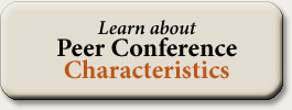 Learn about Peer Conference Characteristics
