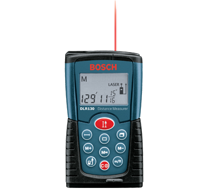 site visit tool: a photograph of the Bosch Digital Measurer