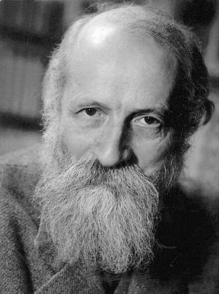 I and thou: a black-and-white photograph of Martin Buber