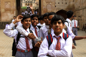 adults learn: photograph of schoolboys in uniform by Flickr user herrberta
