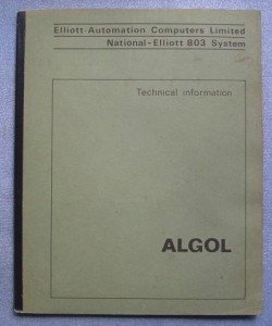 What most schools don't teach Elliott 803 Algol