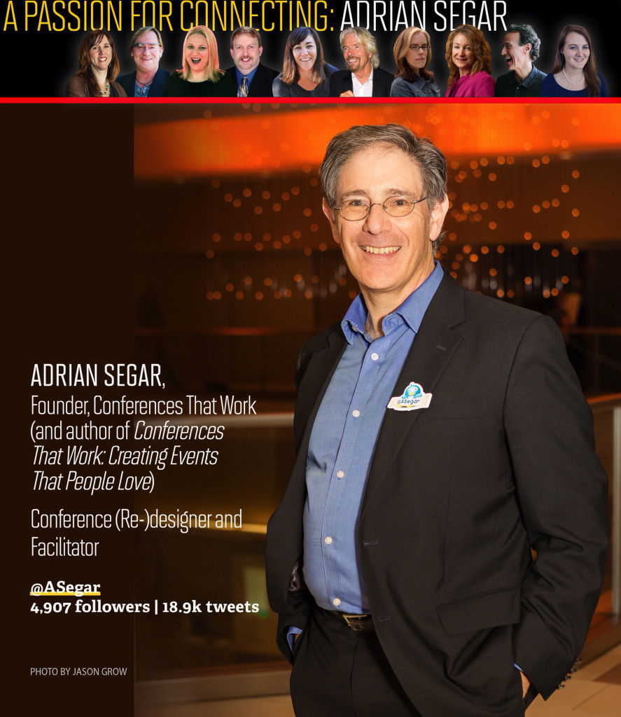 MeetingsNet's picture of Adrian Segar—also the best photograph of Adrian in a suit ever—illustrating their 2014 award to him as one of their eleven most influential online personalities in meetings and travel