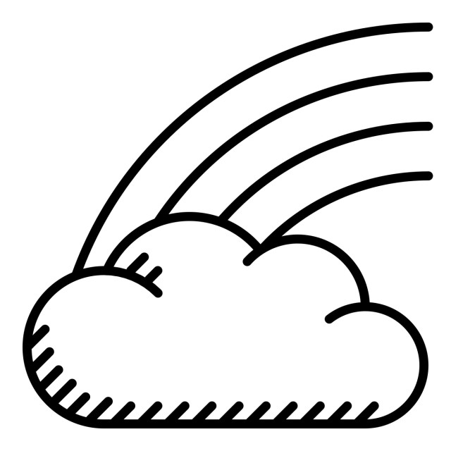 covenants not ground rules: illustration of a cloud with a rainbow behind it