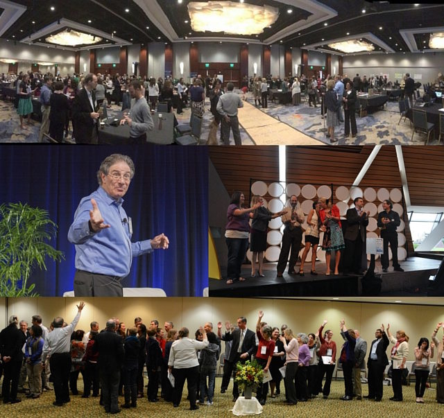 looking for help: A photographic montage of various scenes from Adrian Segar's facilitated events and workshops