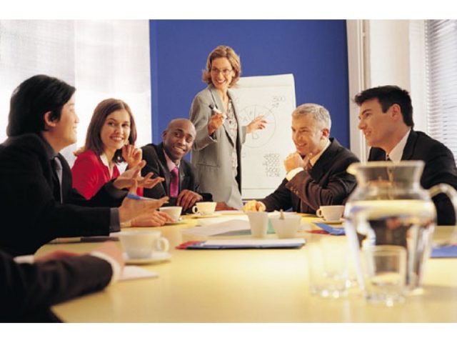 ShitFacilitatorsSay: a stock photo of a generic business meeting