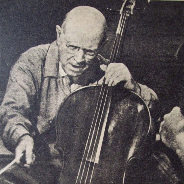 three prerequisites for lifelong learning: a black and white photograph of the cellist Pablo Casals. Photo attribution: Gus Ruelas