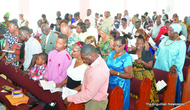 can meeting designers learn from religious services: photograph of an Anguillan church service courtesy of The Anguillan