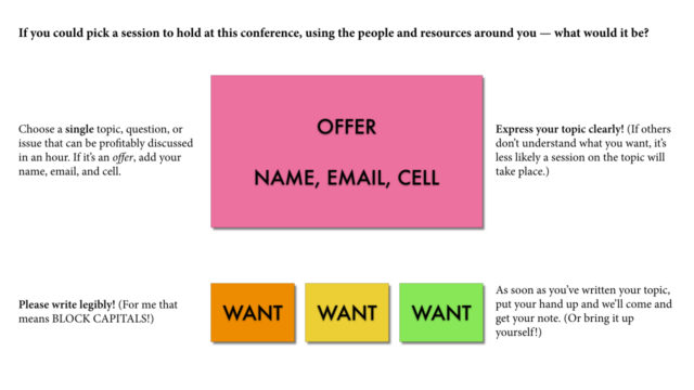 crowdsource a conference program