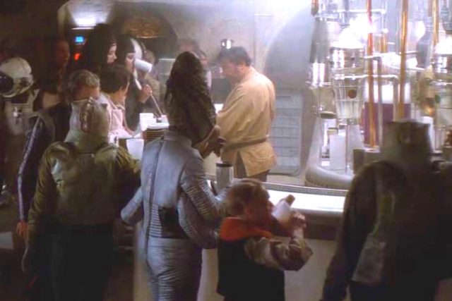 artificial intelligence matchmaking at events: a screenshot from the movie "Star Wars" of the famous alien bar scene