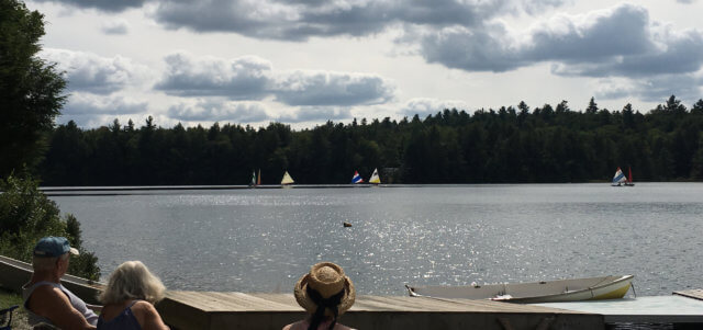 Have I Met You Before? A photograph of the sailing regatta on South Pond in Marlboro, VT.