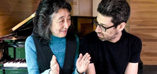 rehearsal concert: Photo attribution: Mitsuko Uchida & Jonathan Biss from Marlboro Music