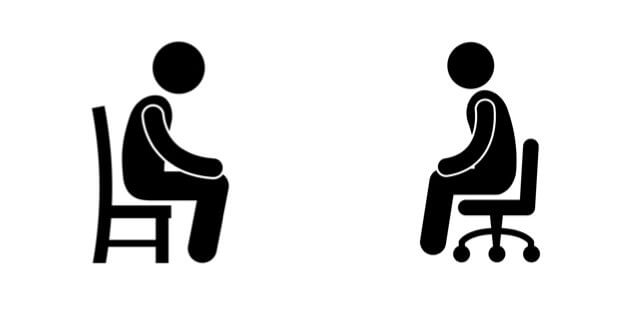 sharing our experience: illustration of two people, seated in chairs, facing each other