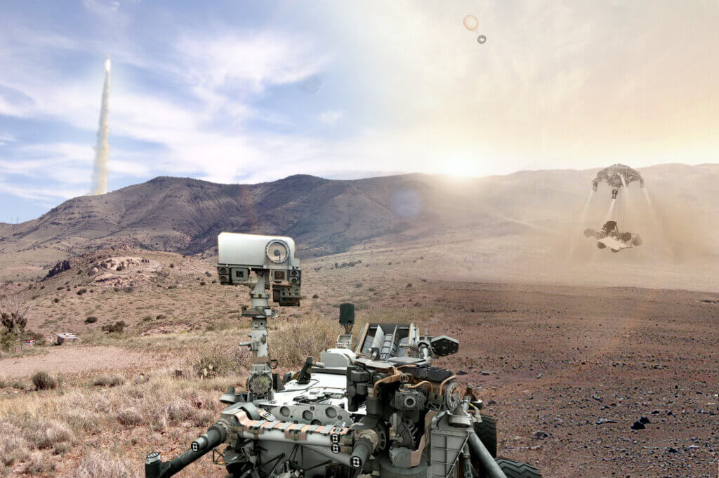 cognitive science: A composite image of the Mars Curiosity Rover. Photo attribution: Flickr user tjblackwell.